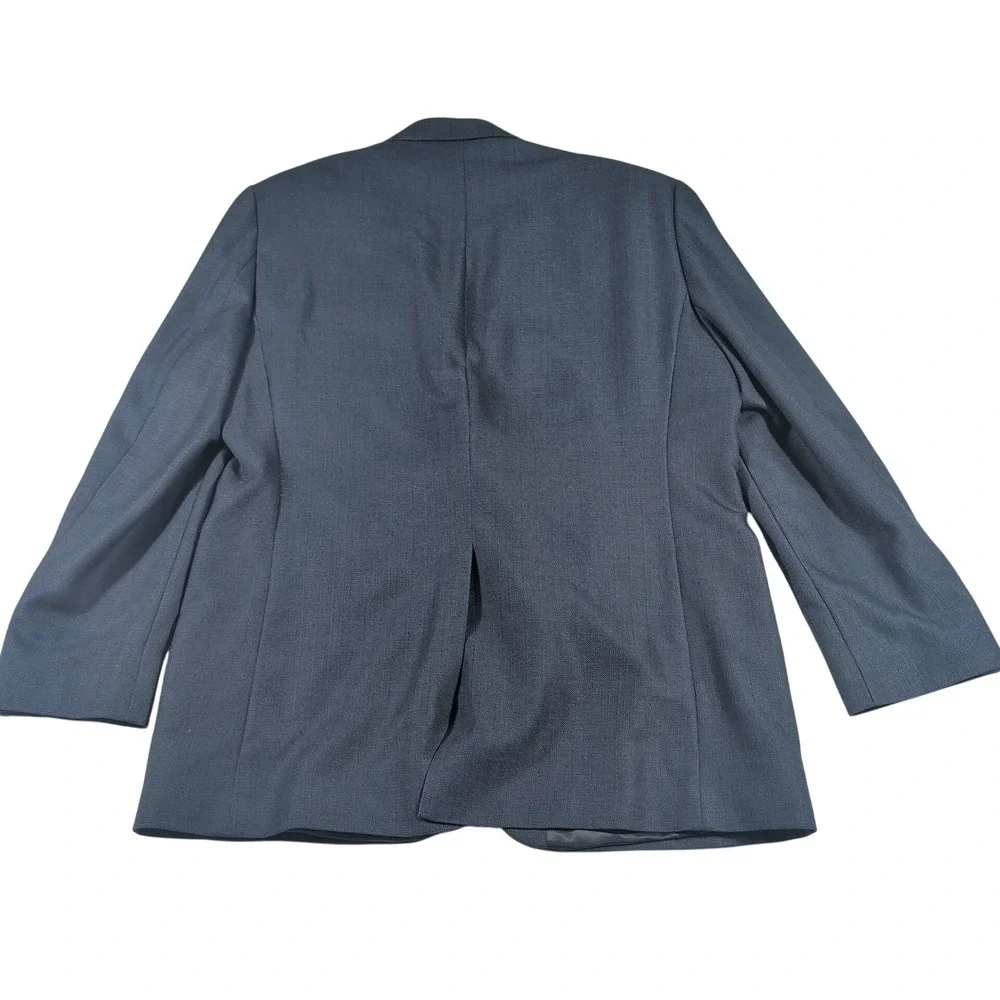 Lauren Ralph Lauren Blazer Mens 44L Blue Two Button Textured Sport Coat 44 Long